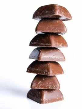 Chocolate tower Stock Photos