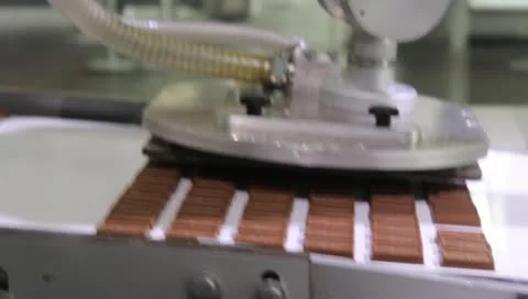 Chocolate transporter Stock Footage