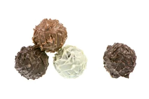 Chocolate Truffels Stock Photos