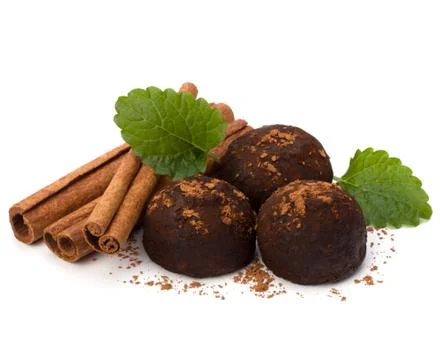 Chocolate truffle candy Stock Photos