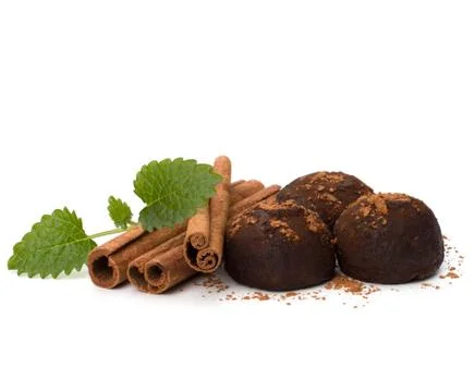 Chocolate truffle candy Stock Photos