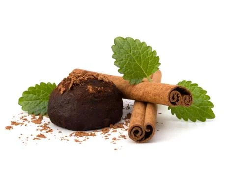 Chocolate truffle candy Stock Photos