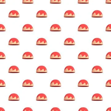 Chocolate truffle dessert seamless pattern sweet food background 스톡 일러스트