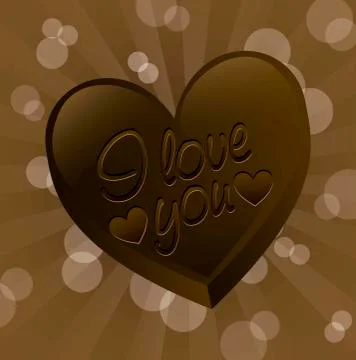 Chocolate truffle over brown background. vector illustration Stock Illustration