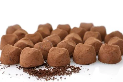 Chocolate truffles Stock Photos
