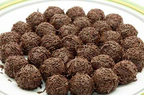 Chocolate truffles 写真素材