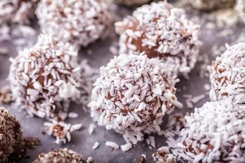 Chocolate truffles Stock Photos
