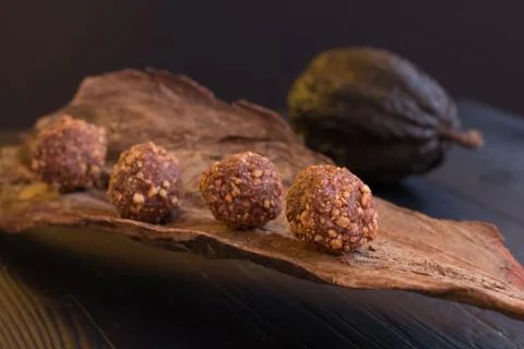 Chocolate Truffles Stock Photos