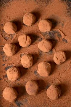 Chocolate truffles Фото