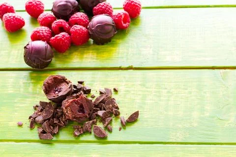 Chocolate truffles Stock Photos