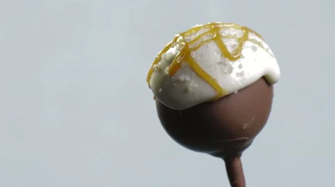 Chocolate Vanilla Cake Pop Stock Footage 42710518