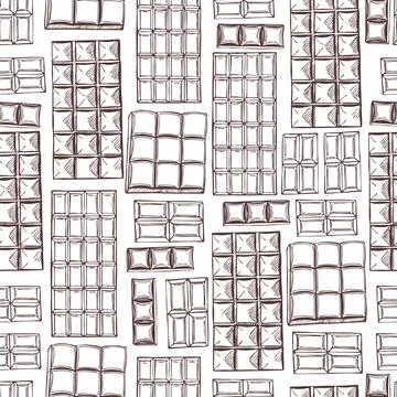 Chocolate . Vector pattern Stock Illustration