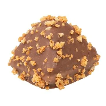 Chocolate wafer candy crispy sweets with filling isolated on the white Stock Photos