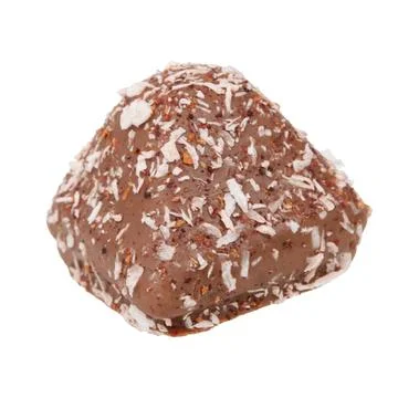 Chocolate wafer candy crispy sweets with filling isolated on the white Stock Photos