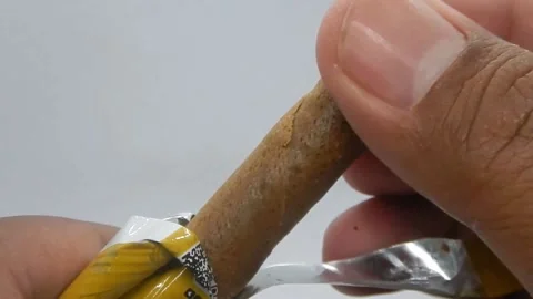 Chocolate Wafer Stick Stock Footage 220634634
