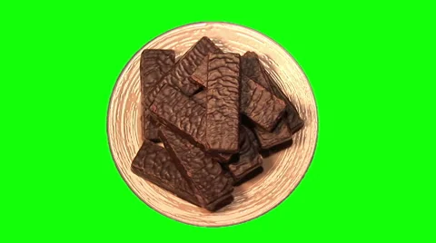 Chocolate wafers 01 Stock Footage 44457425
