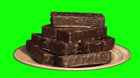 Chocolate wafers 06 Stock Footage 45121554