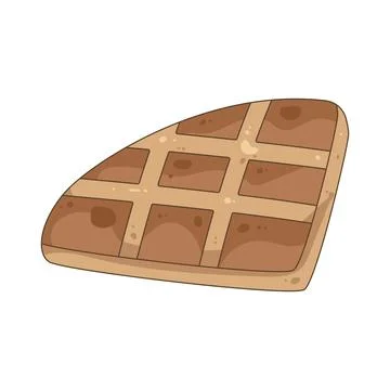 Chocolate waffle Stock Illustration