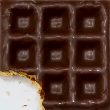 Chocolate waffle Stock Photos