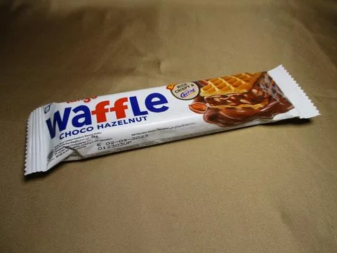 Chocolate waffle Fotos Stock