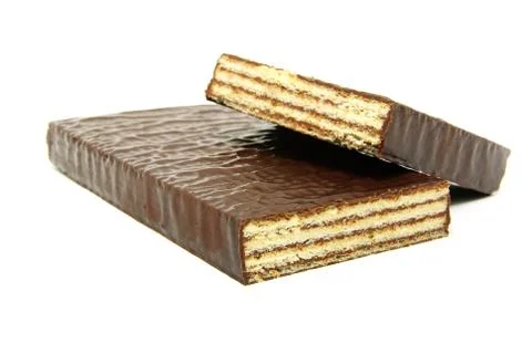 Chocolate waffles Stock Photos