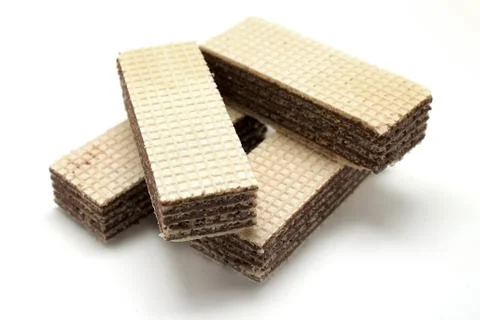Chocolate waffles Stock Photos