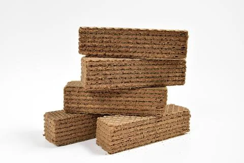 Chocolate waffles Stock Photos
