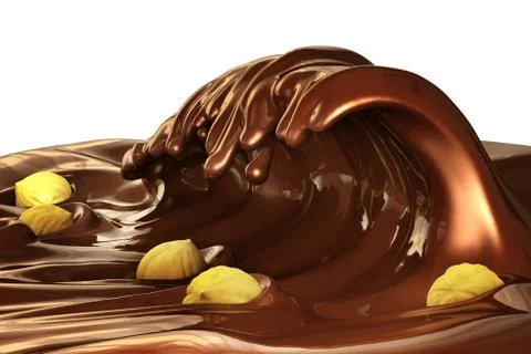 Chocolate wave Stock Illustration