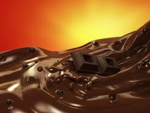 Chocolate wave Stock Illustration