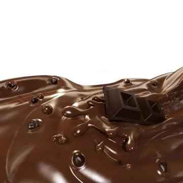 Chocolate wave Stock Illustration
