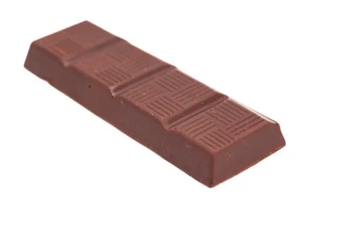 Chocolate on white background Stock-Fotos