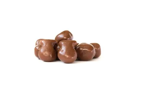Chocolate on white background Stock Photos