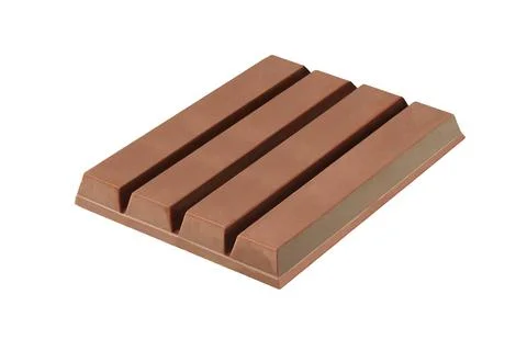 Chocolate on a white background Photos