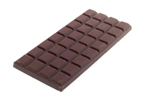 Chocolate on white Stock Photos