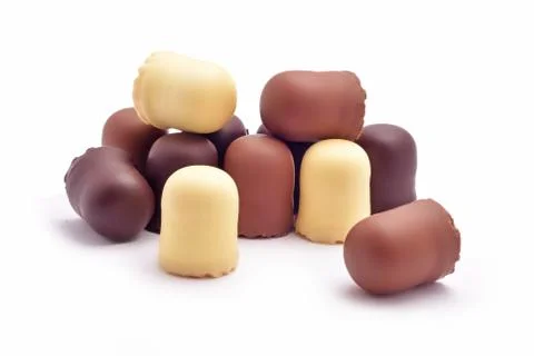 Chocolated marshmallows Foto stock
