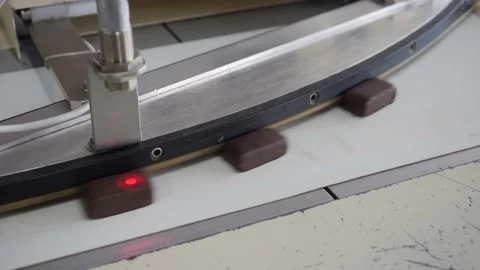Chocolates are tested before packing in the factory Stock Footage 146161287