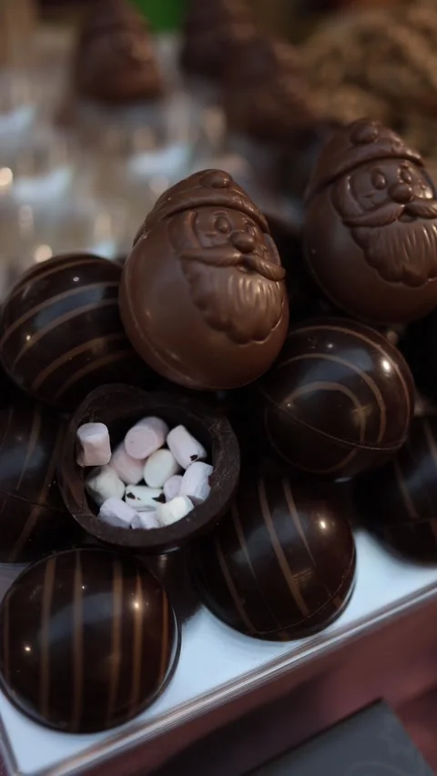 Chocolates for christmas vertical video Stock Footage 289219235