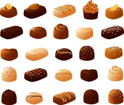 Chocolates Stock Illustration