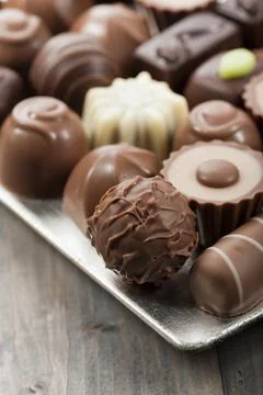 Chocolates Foto stock