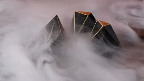 Chocolates in a smoke. Stock Footage 132554753