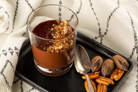 Chocolte mousse Stock Photos