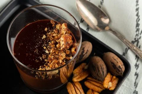 Chocolte mousse Stock Photos