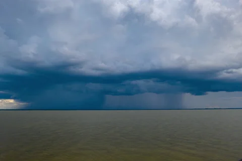 Choctawhatchee Bay Lightning Storm Timelapse Stock Footage 203960738