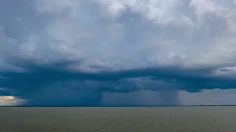 Choctawhatchee Bay Lightning Storm Timelapse Stock Footage 203961483
