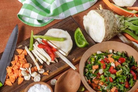 Chohhed vegetablesvegetables Stock Photos