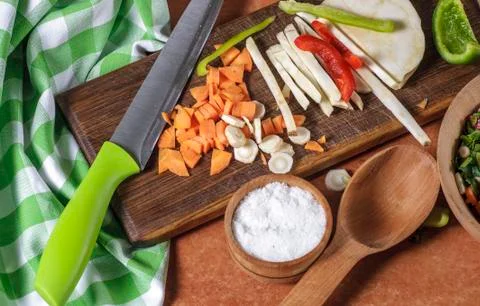 Chohhed vegetablesvegetables Foto stock