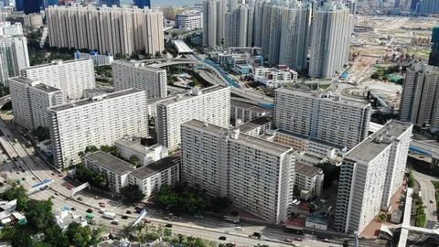 Choi hung drone shooting Stock Footage 109480273