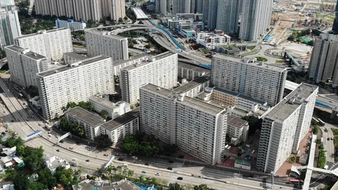 Choi hung drone shooting Stock Footage 109483314