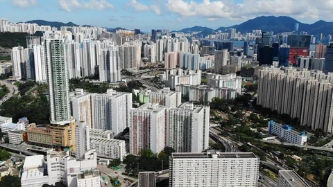 Choi hung drone shooting Stock Footage 109483379