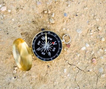 Choice and compass Foto stock